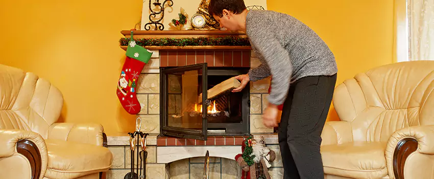 Rusted Metal Fireplace Restoration in Fairborn, Ohio